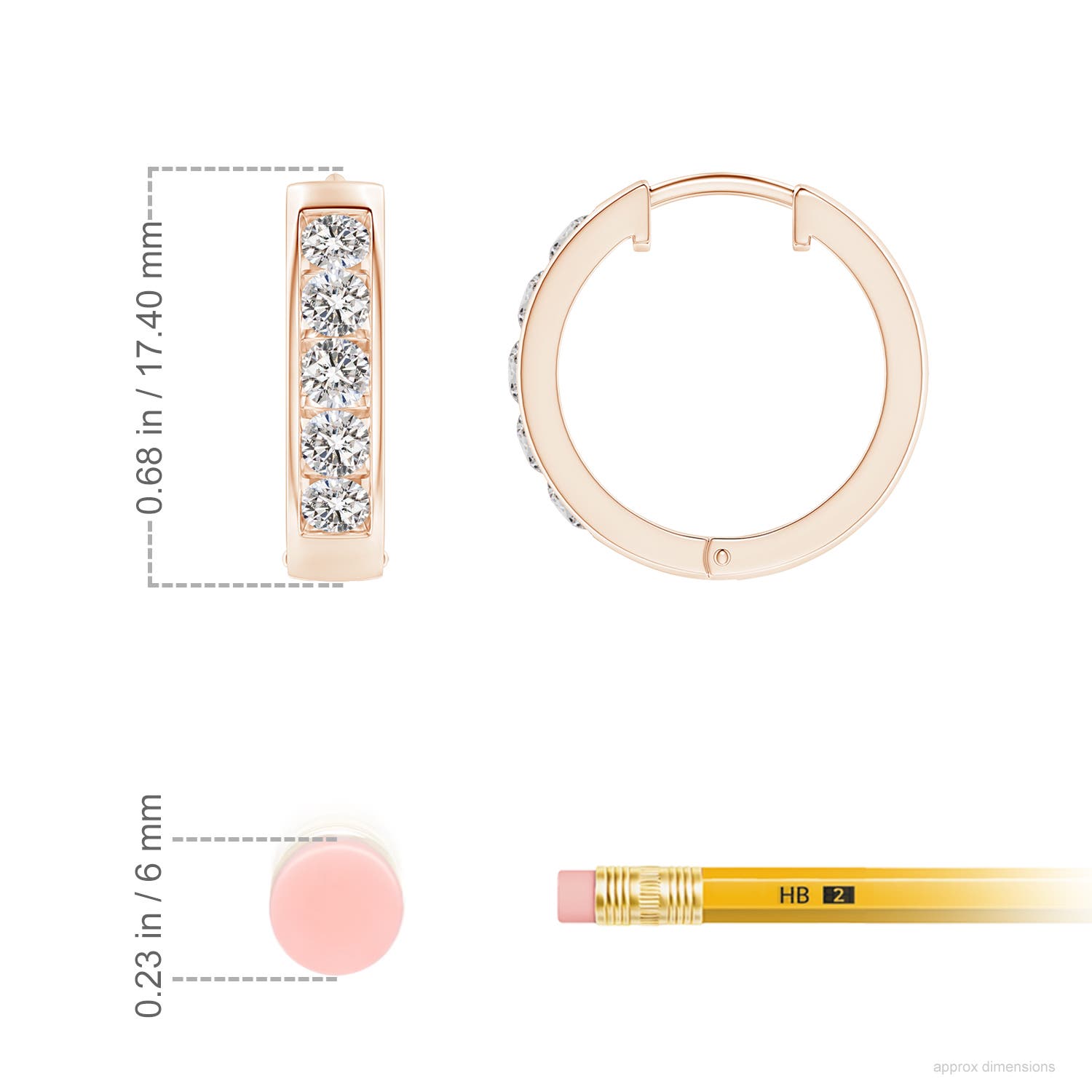 I-J, I1-I2 / 1 CT / 14 KT Rose Gold