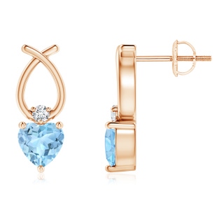 Heart AAA Aquamarine