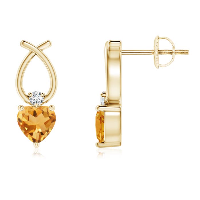 A - Citrine / 0.43 CT / 14 KT Yellow Gold