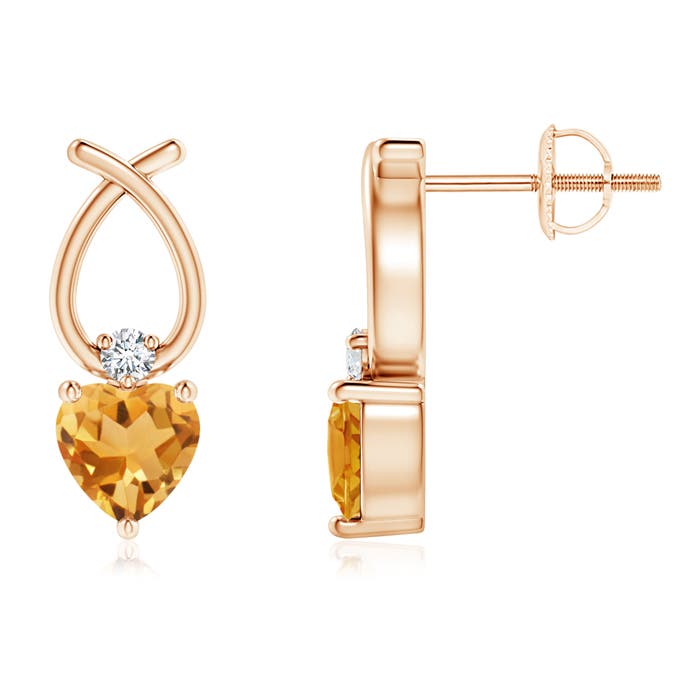 A - Citrine / 0.73 CT / 14 KT Rose Gold