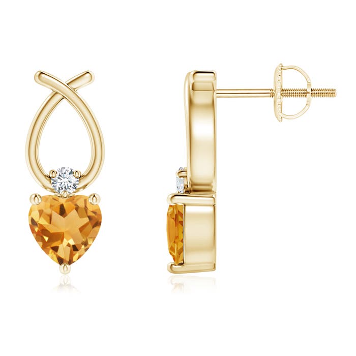 A - Citrine / 0.73 CT / 14 KT Yellow Gold