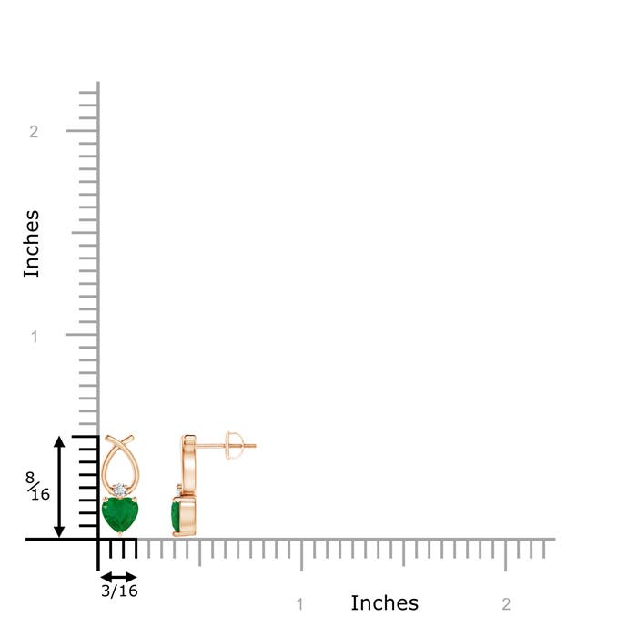 A - Emerald / 0.83 CT / 14 KT Rose Gold