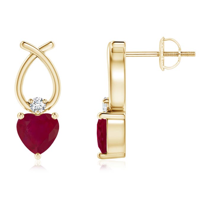 A - Ruby / 1.13 CT / 14 KT Yellow Gold