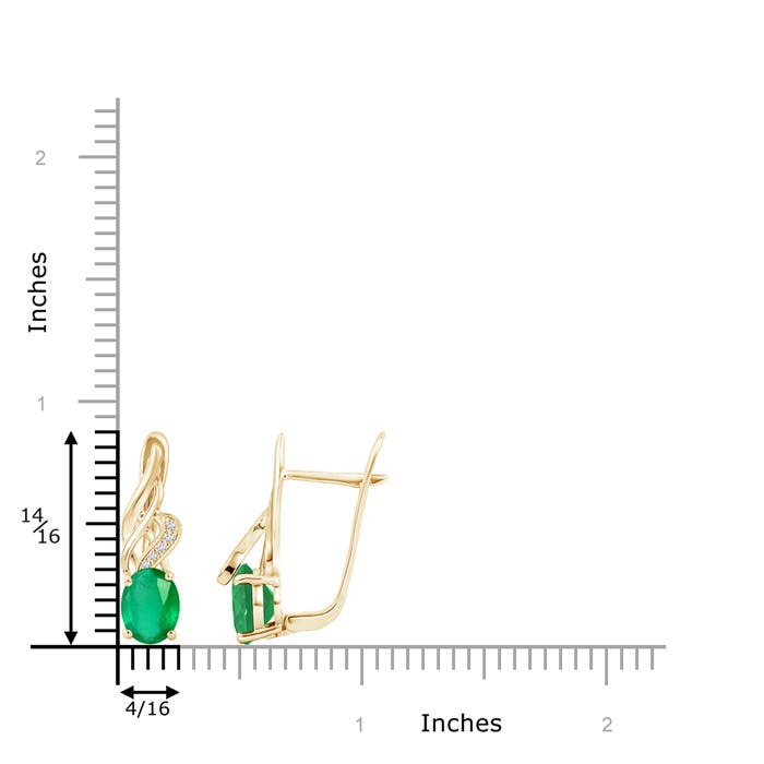 A - Emerald / 2.3 CT / 14 KT Yellow Gold