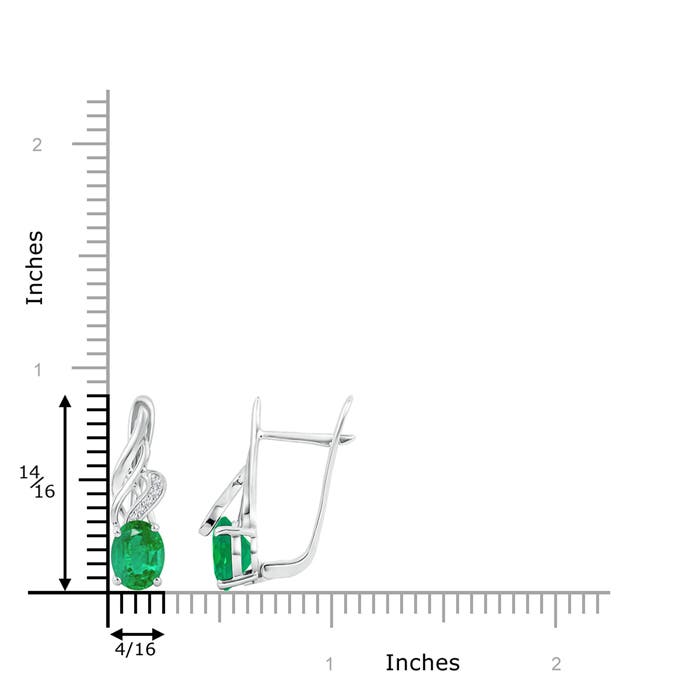 AA - Emerald / 2.3 CT / 14 KT White Gold