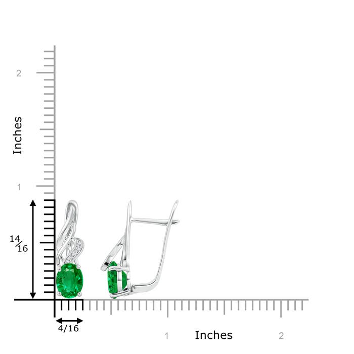 AAA - Emerald / 2.3 CT / 14 KT White Gold