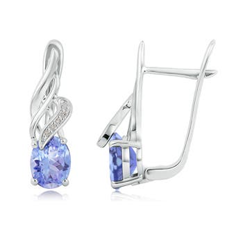 A - Tanzanite / 2.6 CT / 14 KT White Gold