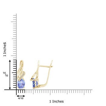 A - Tanzanite / 2.6 CT / 14 KT Yellow Gold