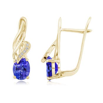 AAA - Tanzanite / 2.6 CT / 14 KT Yellow Gold