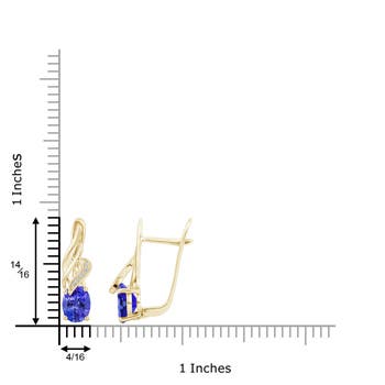 AAA - Tanzanite / 2.6 CT / 14 KT Yellow Gold