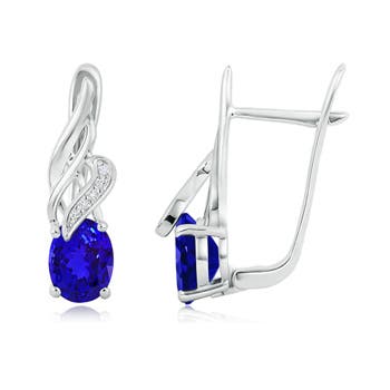 AAAA - Tanzanite / 2.6 CT / 14 KT White Gold