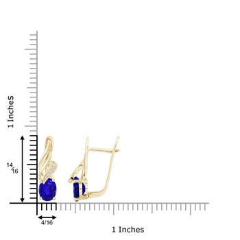 AAAA - Tanzanite / 2.6 CT / 14 KT Yellow Gold