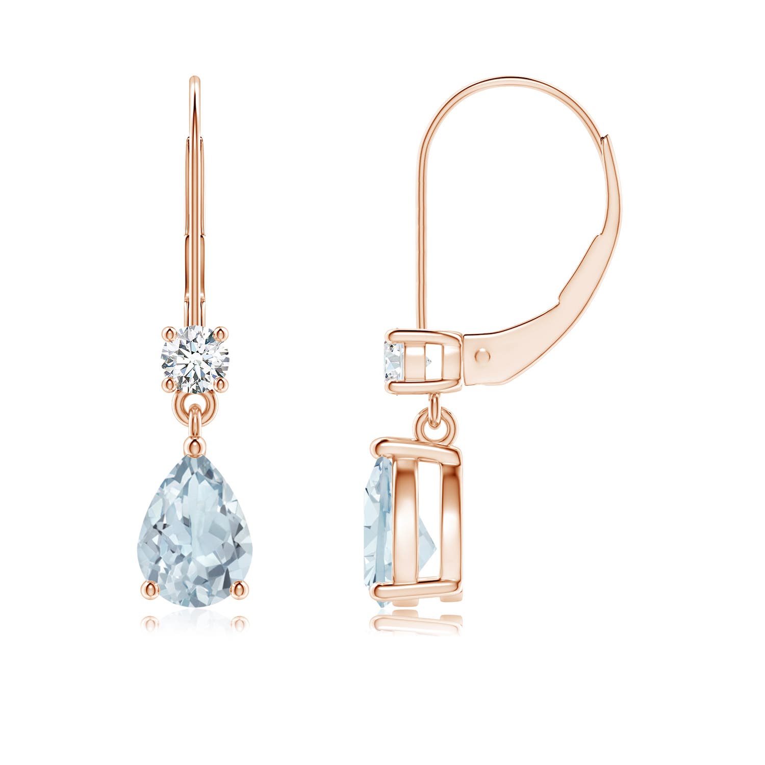 A - Aquamarine / 1.31 CT / 14 KT Rose Gold