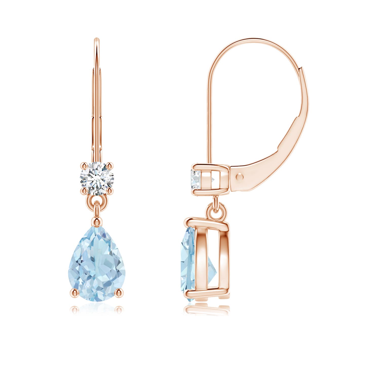 AA - Aquamarine / 1.31 CT / 14 KT Rose Gold