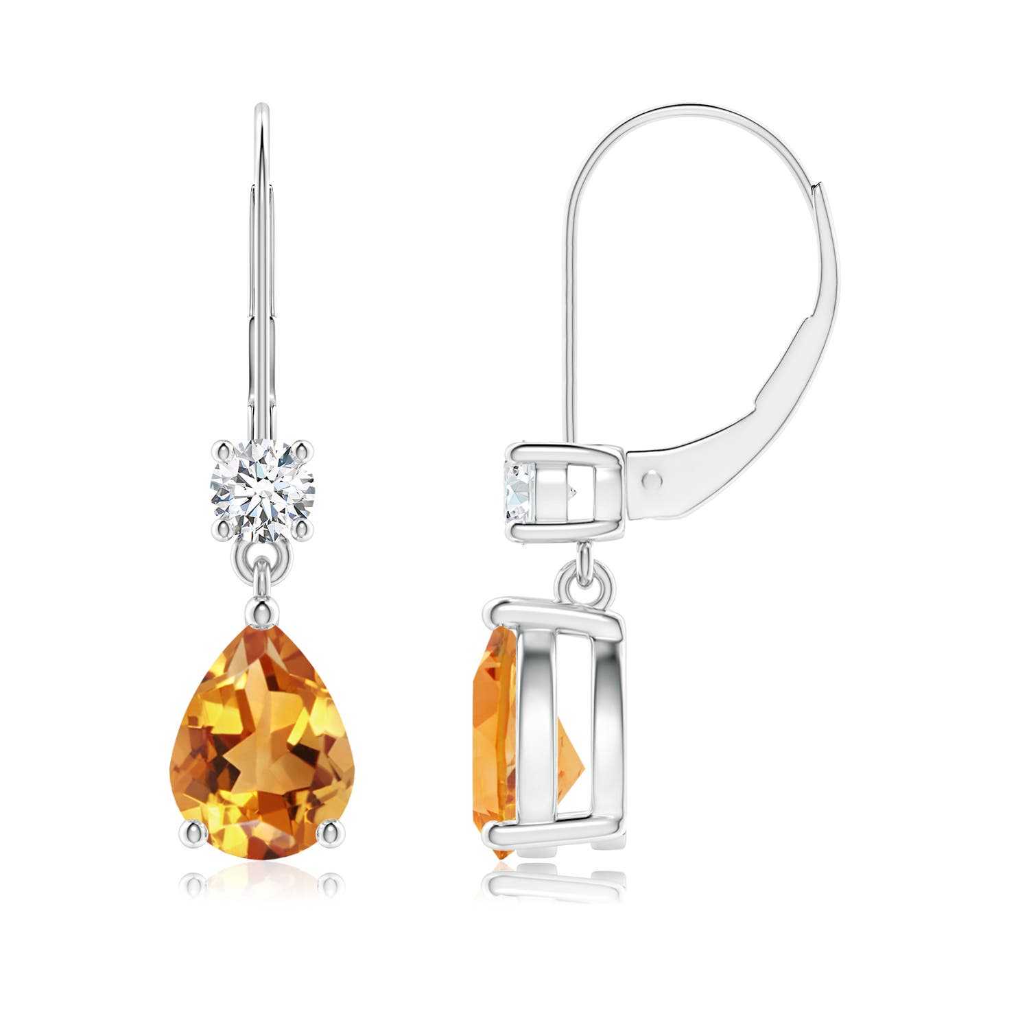 AA - Citrine / 2.46 CT / 14 KT White Gold