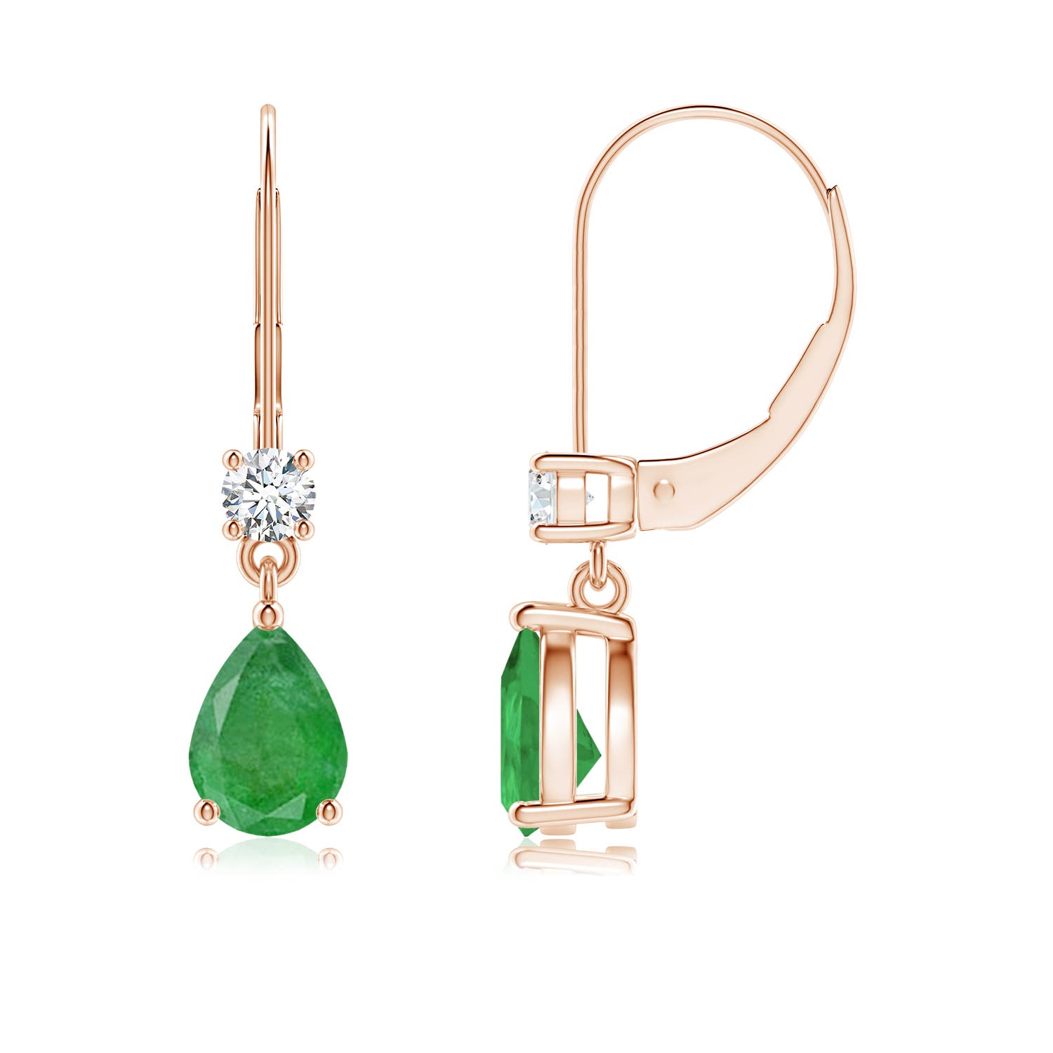 A - Emerald / 1.41 CT / 14 KT Rose Gold