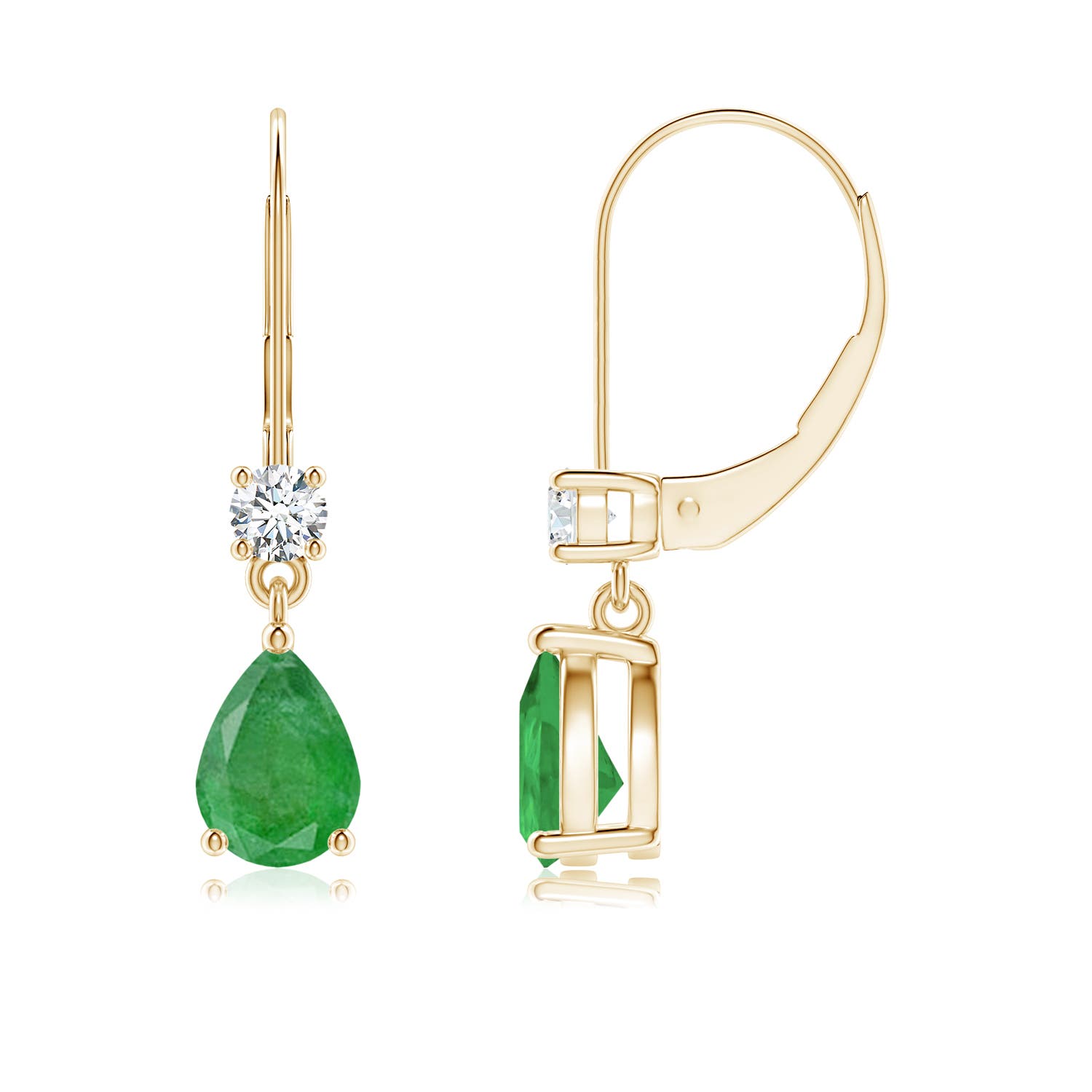 A - Emerald / 1.41 CT / 14 KT Yellow Gold