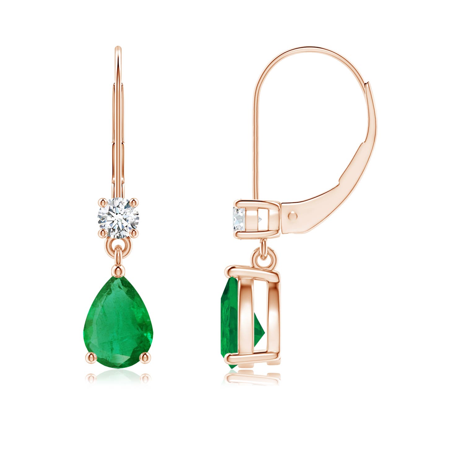 AA - Emerald / 1.41 CT / 14 KT Rose Gold