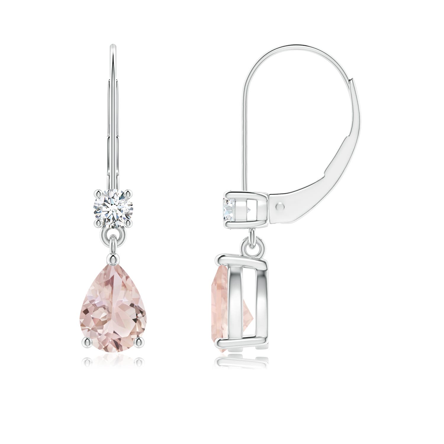 A - Morganite / 1.41 CT / 14 KT White Gold