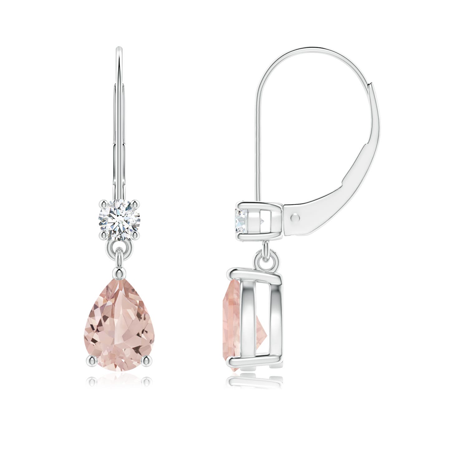 AA - Morganite / 1.41 CT / 14 KT White Gold