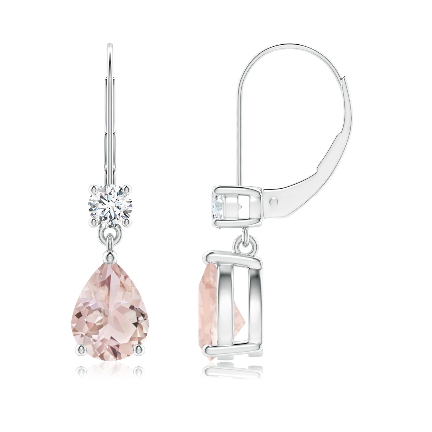 A - Morganite / 2.36 CT / 14 KT White Gold