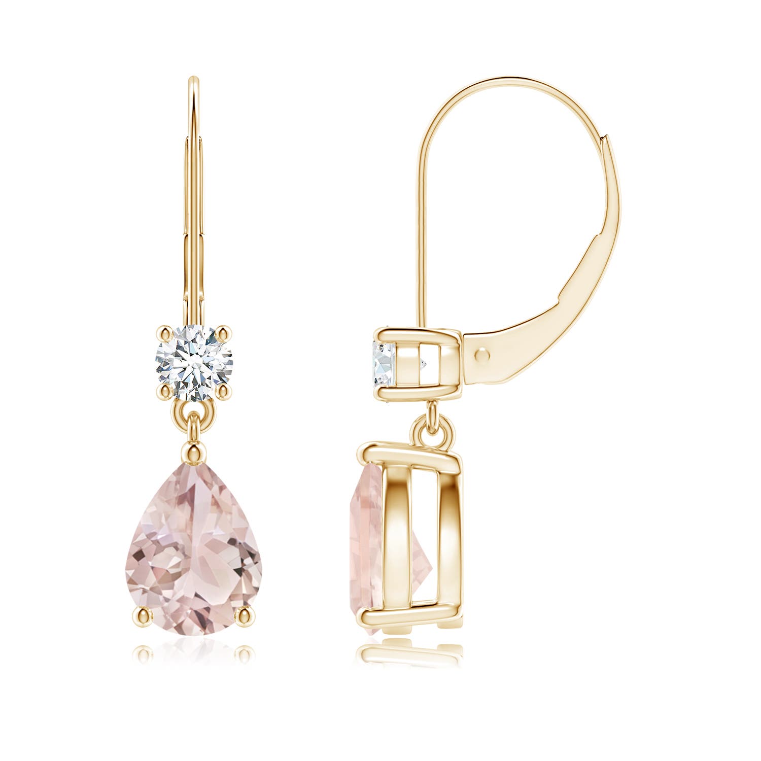 A - Morganite / 2.36 CT / 14 KT Yellow Gold