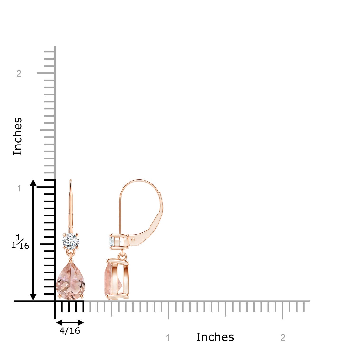 AAA - Morganite / 2.36 CT / 14 KT Rose Gold