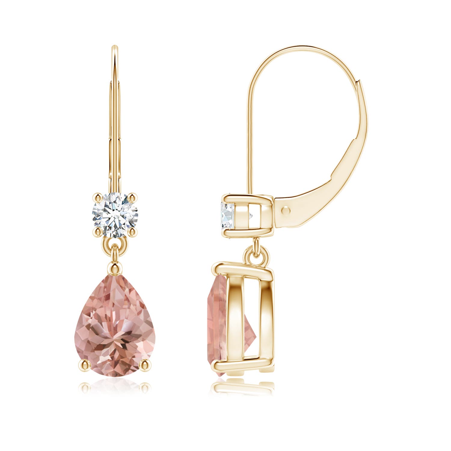 AAAA - Morganite / 2.36 CT / 14 KT Yellow Gold