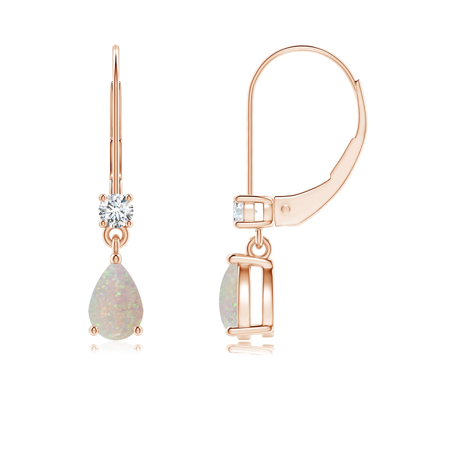 AA - Opal / 0.66 CT / 14 KT Rose Gold