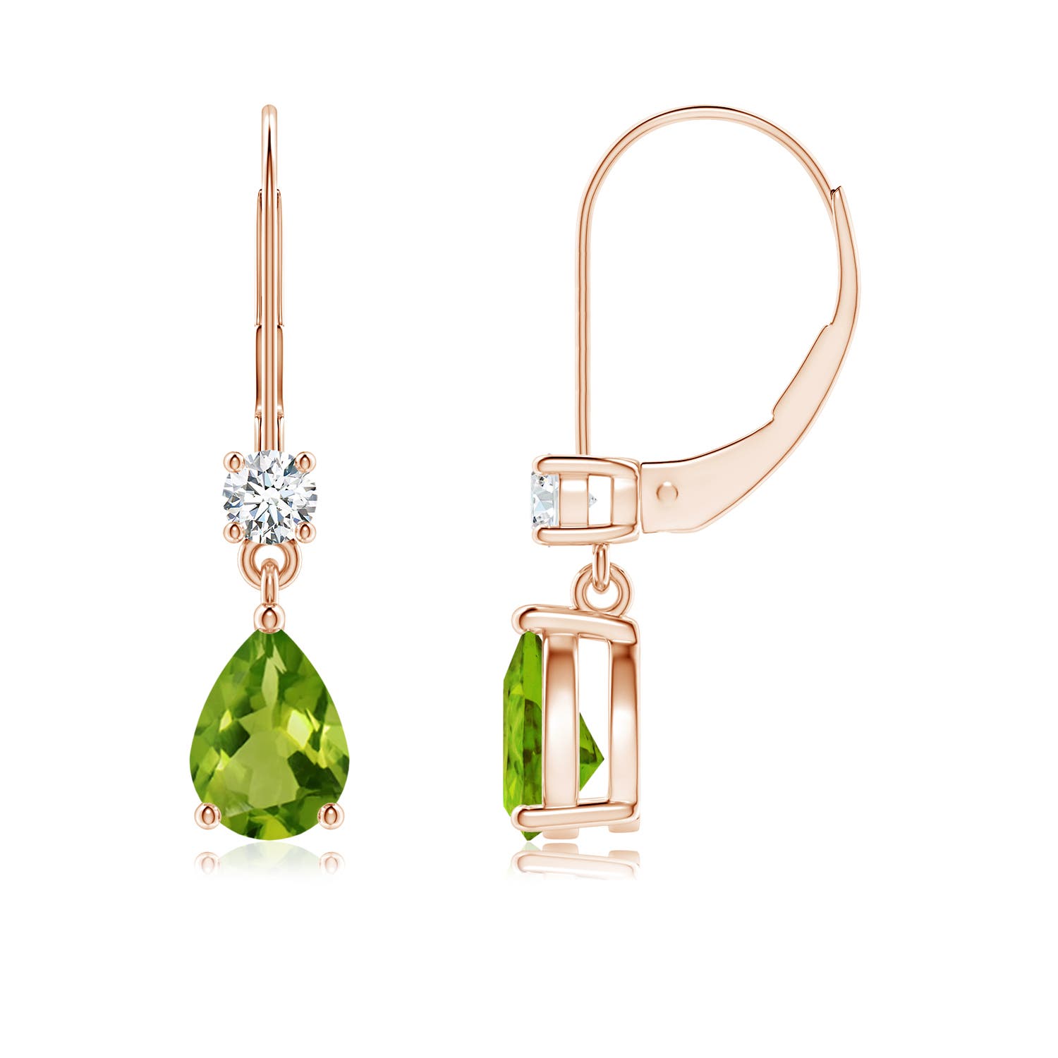 AAAA - Peridot / 1.61 CT / 14 KT Rose Gold