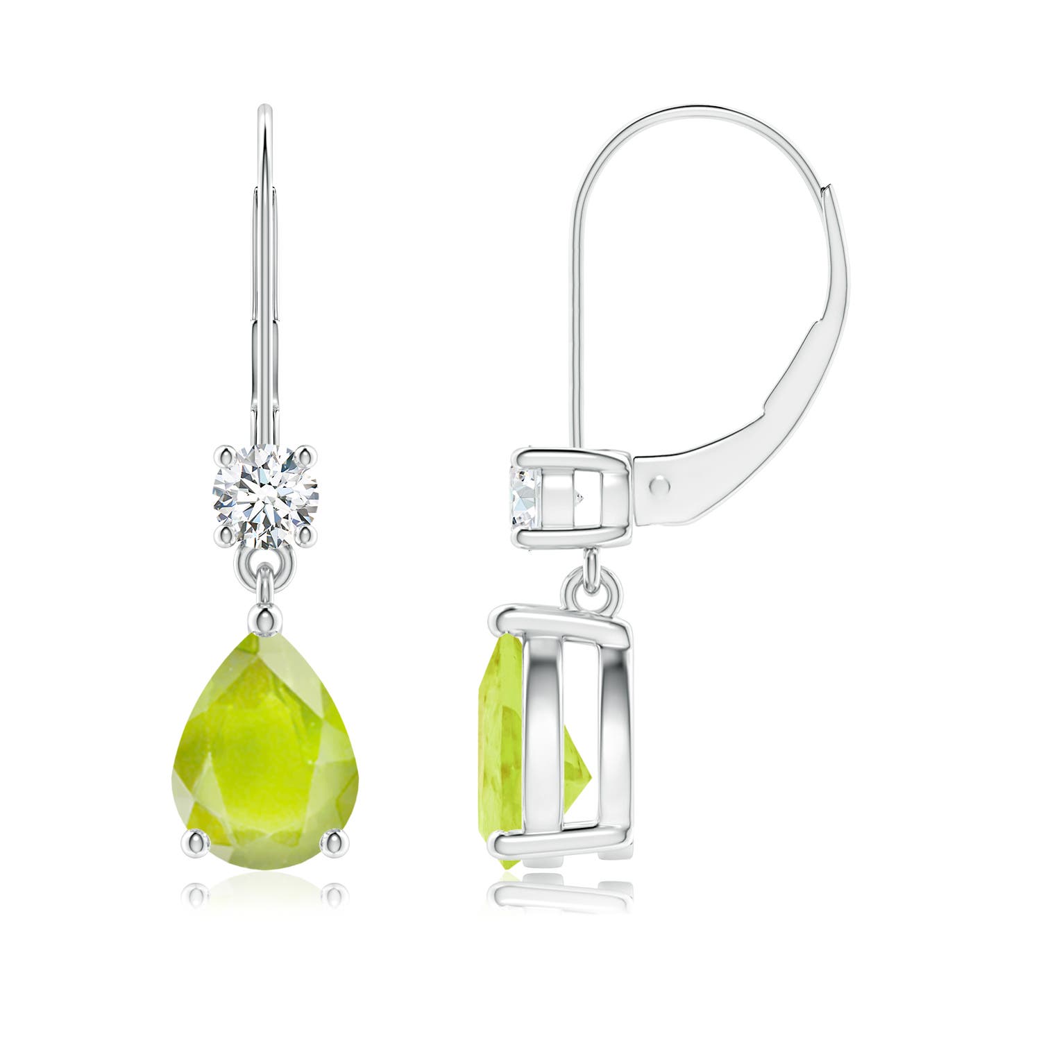 A - Peridot / 2.66 CT / 14 KT White Gold