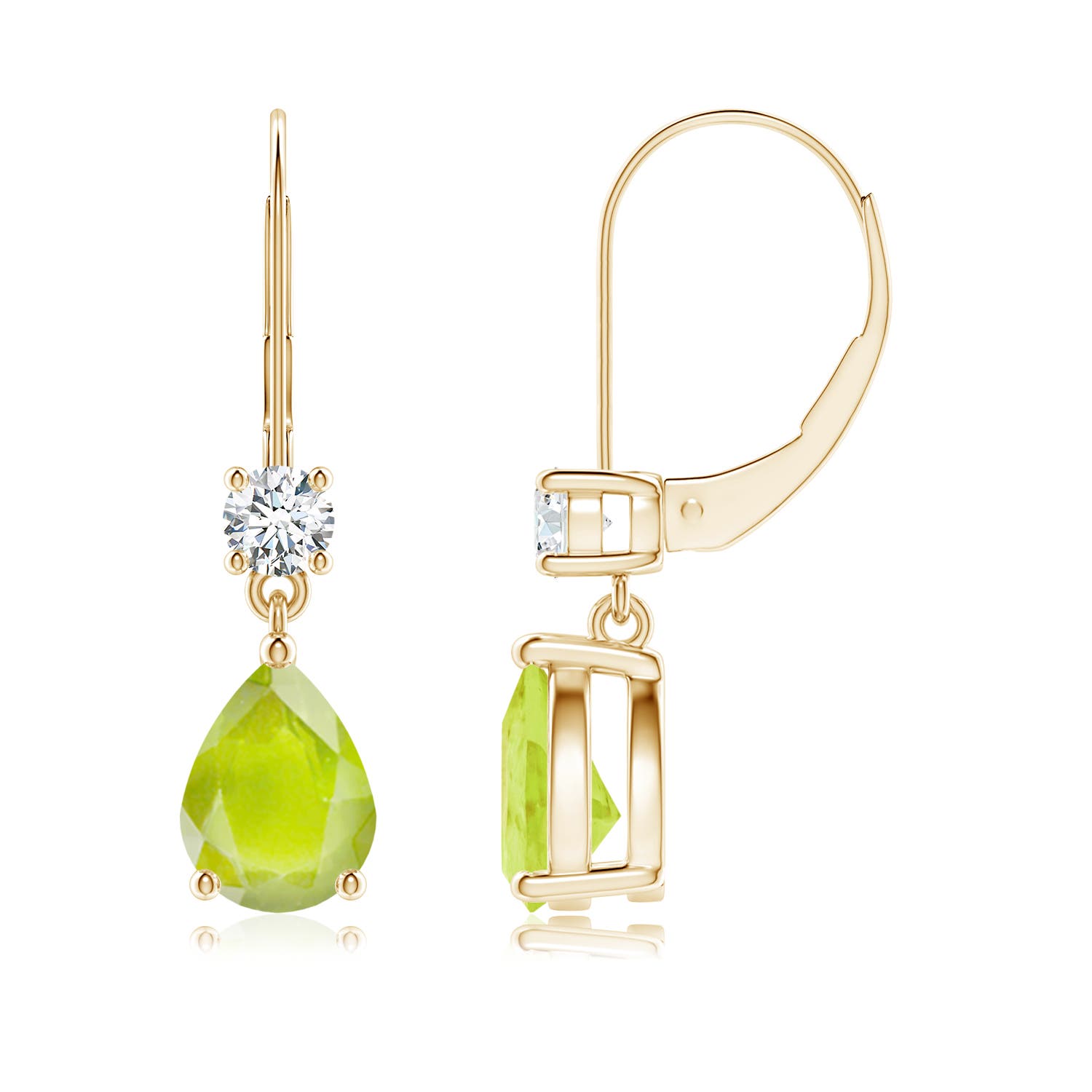 A - Peridot / 2.66 CT / 14 KT Yellow Gold