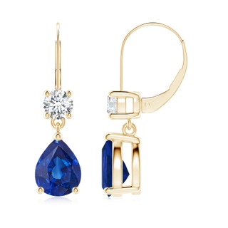 Pear AAA Blue Sapphire