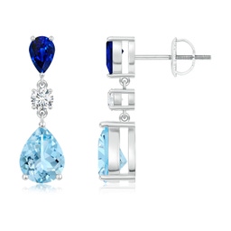 Drop Aquamarine Drop Earrings