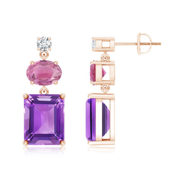 AA - Amethyst / 7.61 CT / 14 KT Rose Gold