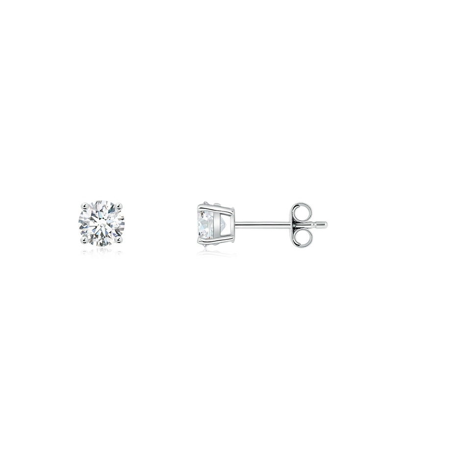 3.2mm GVS2 Basket-Set Solitaire Diamond Stud Earrings in P950 Platinum side 199