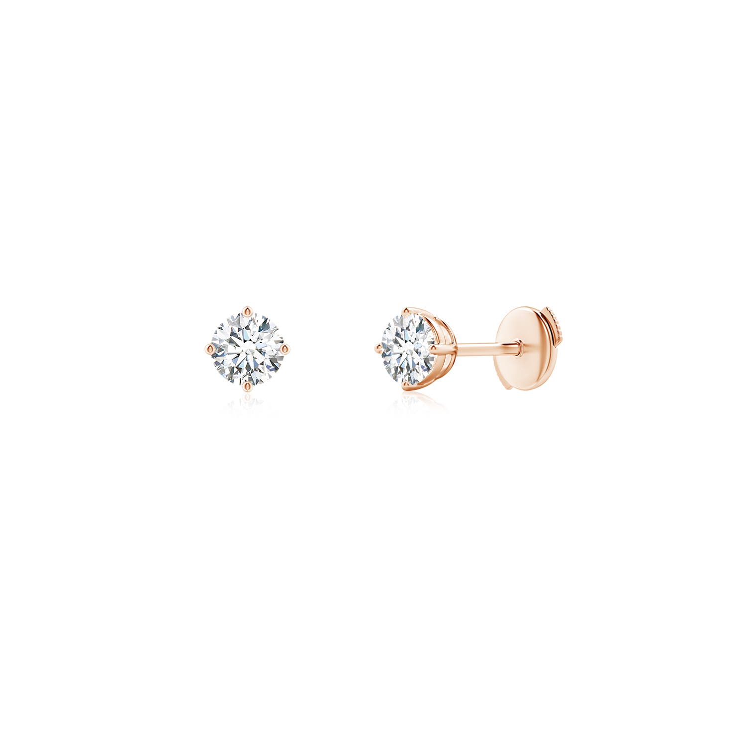 G, VS2 / 0.25 CT / 14 KT Rose Gold