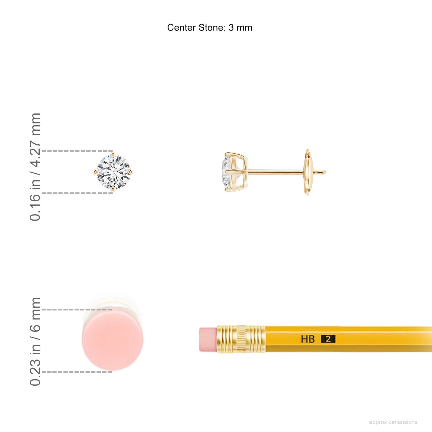 HSI2 / 0.21 CT / 14 KT Yellow Gold