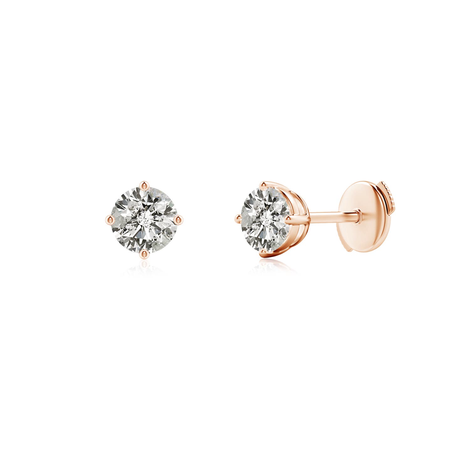 K, I3 / 0.76 CT / 14 KT Rose Gold