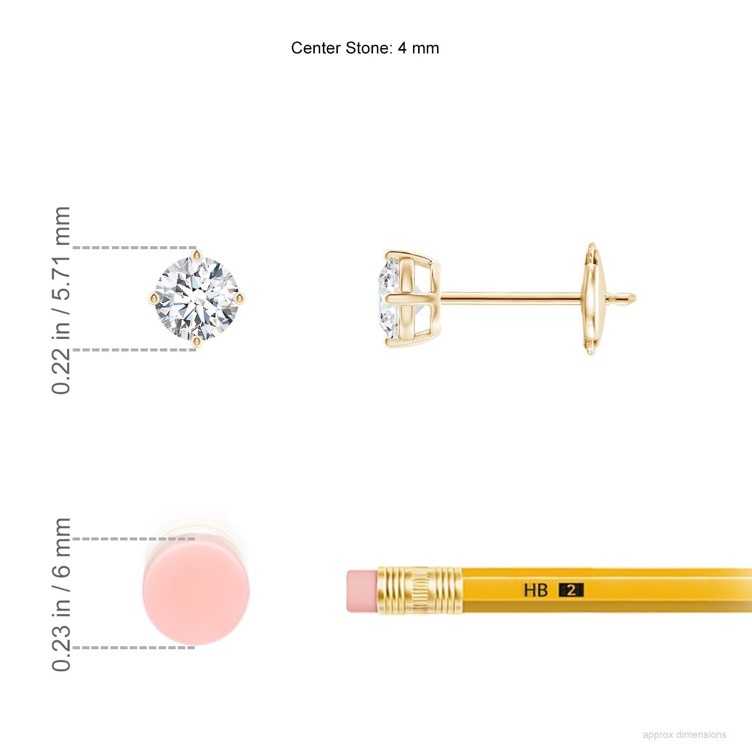 GVS2 / 0.46 CT / 14 KT Yellow Gold