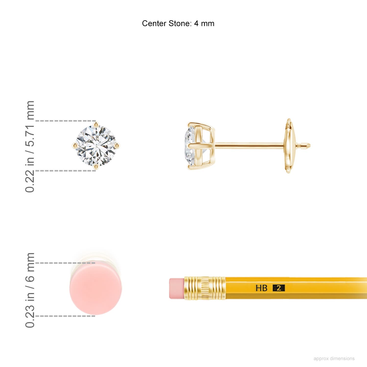 HSI2 / 0.46 CT / 14 KT Yellow Gold