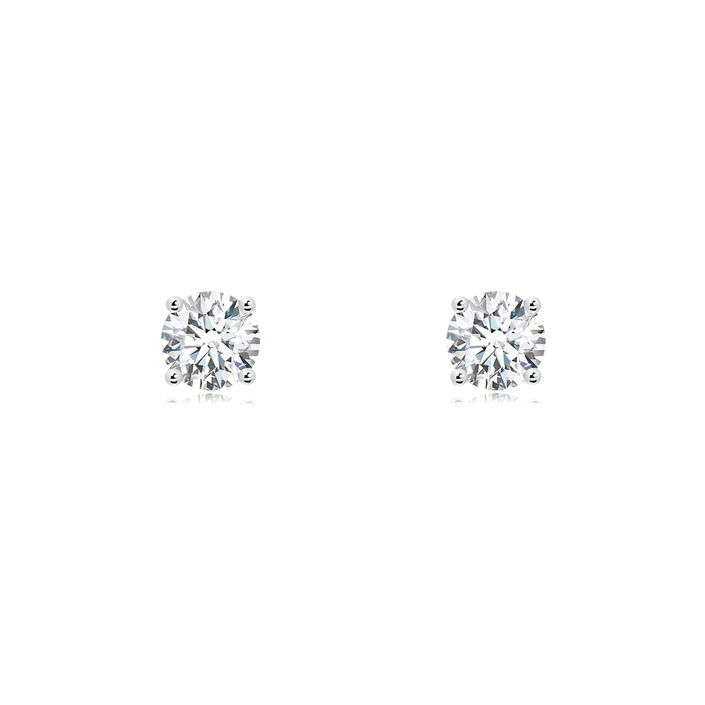 5.1mm GVS2 Basket-Set Solitaire Diamond Stud Earrings in P950 Platinum