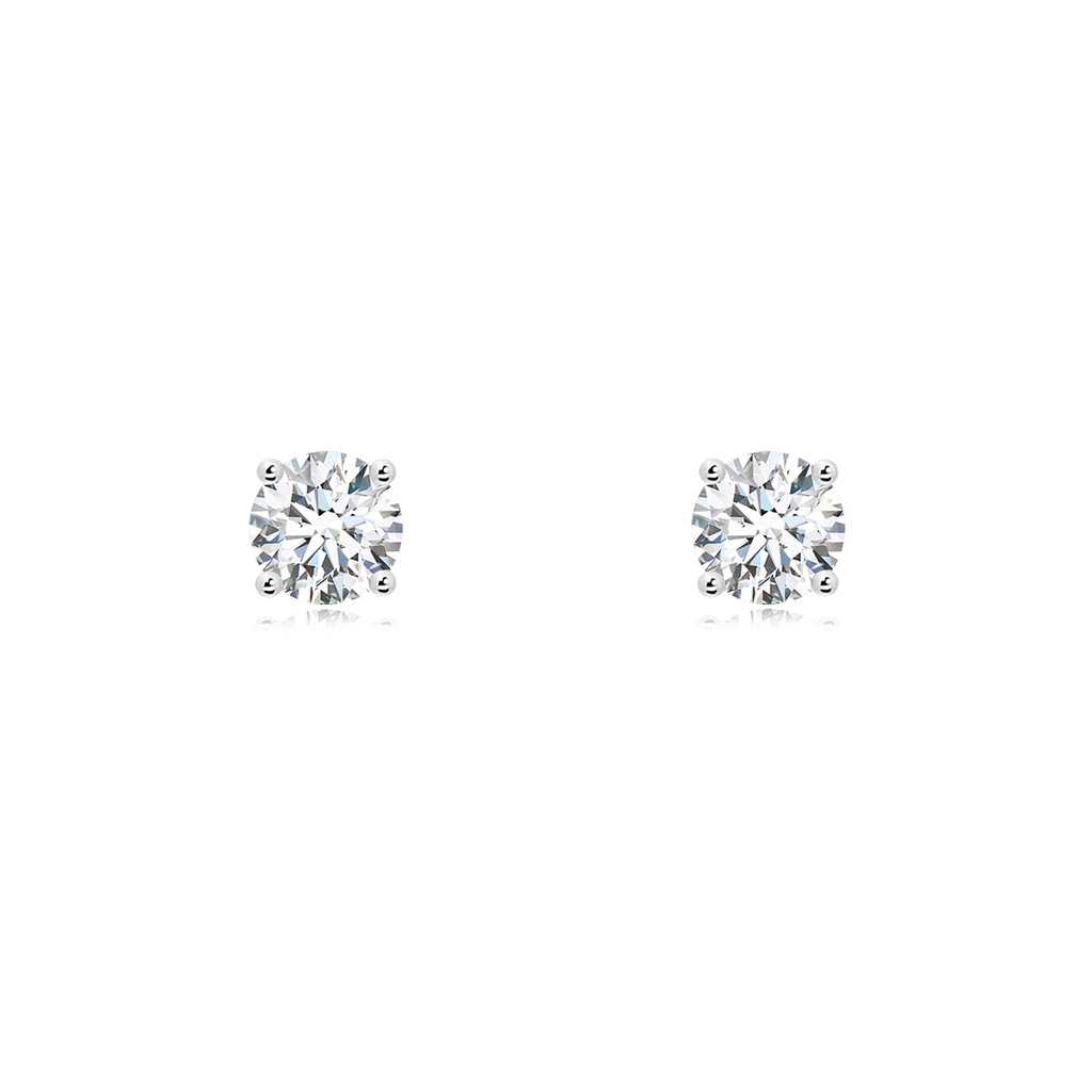 5.1mm GVS2 Basket-Set Solitaire Diamond Stud Earrings in P950 Platinum