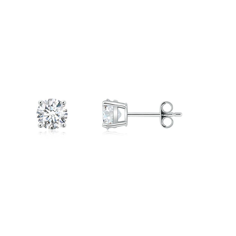 5.1mm GVS2 Basket-Set Solitaire Diamond Stud Earrings in P950 Platinum side 199