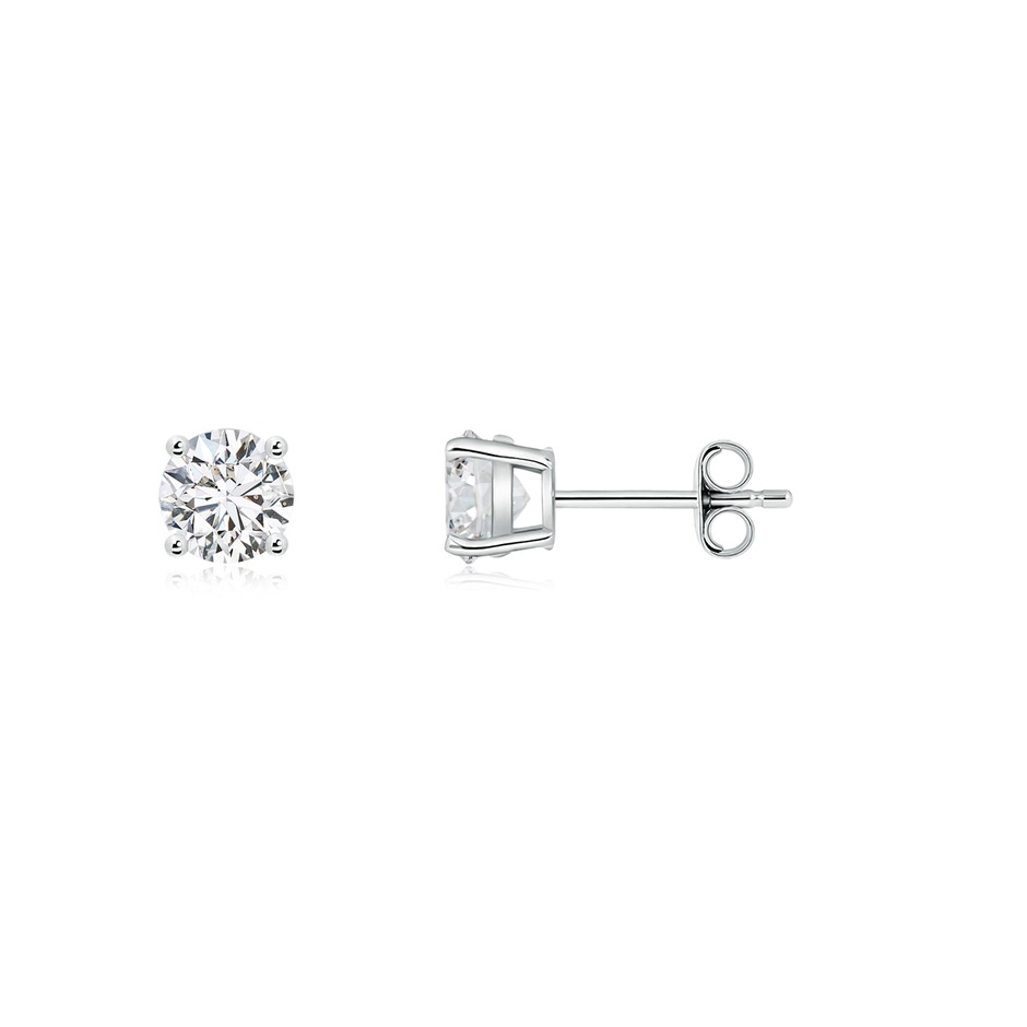 5.1mm HSI2 Basket-Set Solitaire Diamond Stud Earrings in P950 Platinum side 199