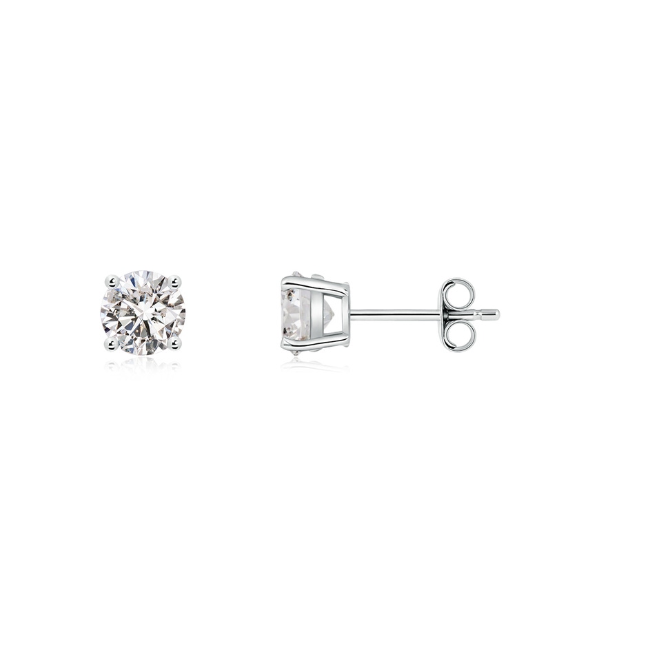 5.1mm IJI1I2 Basket-Set Solitaire Diamond Stud Earrings in P950 Platinum side 199