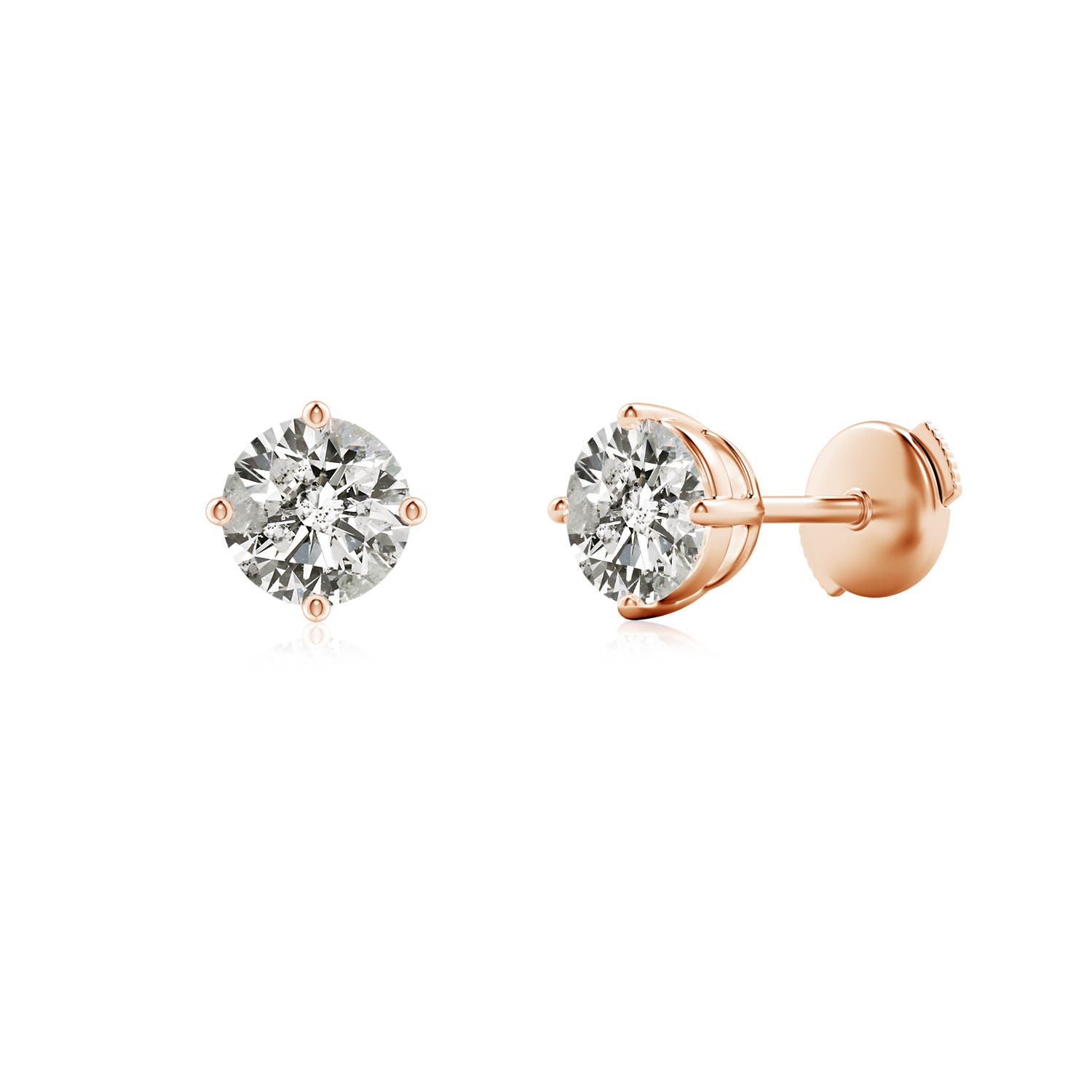 K, I3 / 1.26 CT / 14 KT Rose Gold