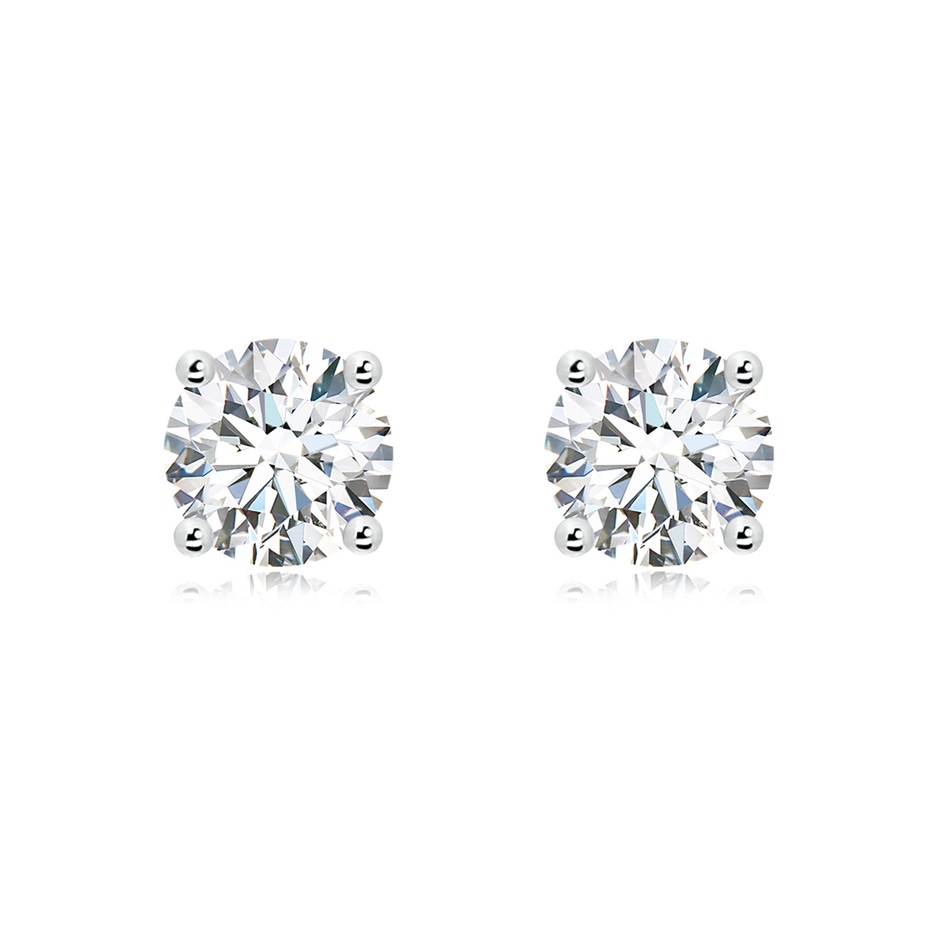 8.9mm GVS2 Basket-Set Solitaire Diamond Stud Earrings in P950 Platinum 