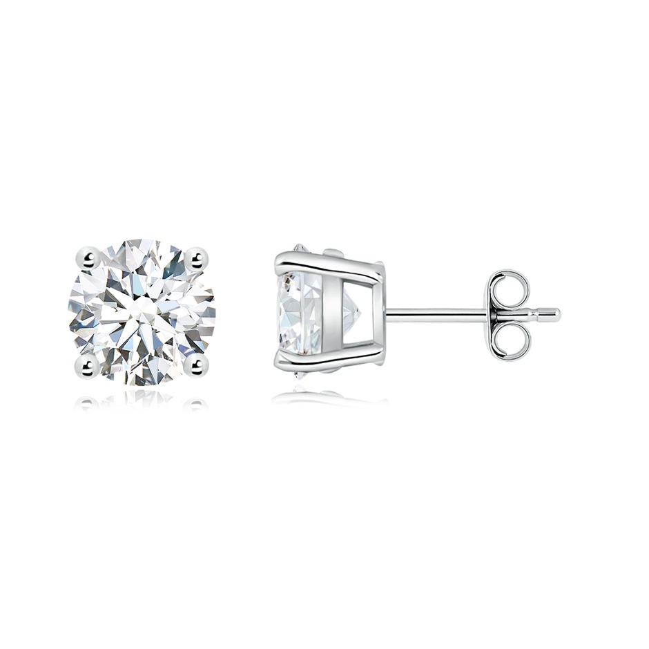 8.9mm GVS2 Basket-Set Solitaire Diamond Stud Earrings in P950 Platinum side 199