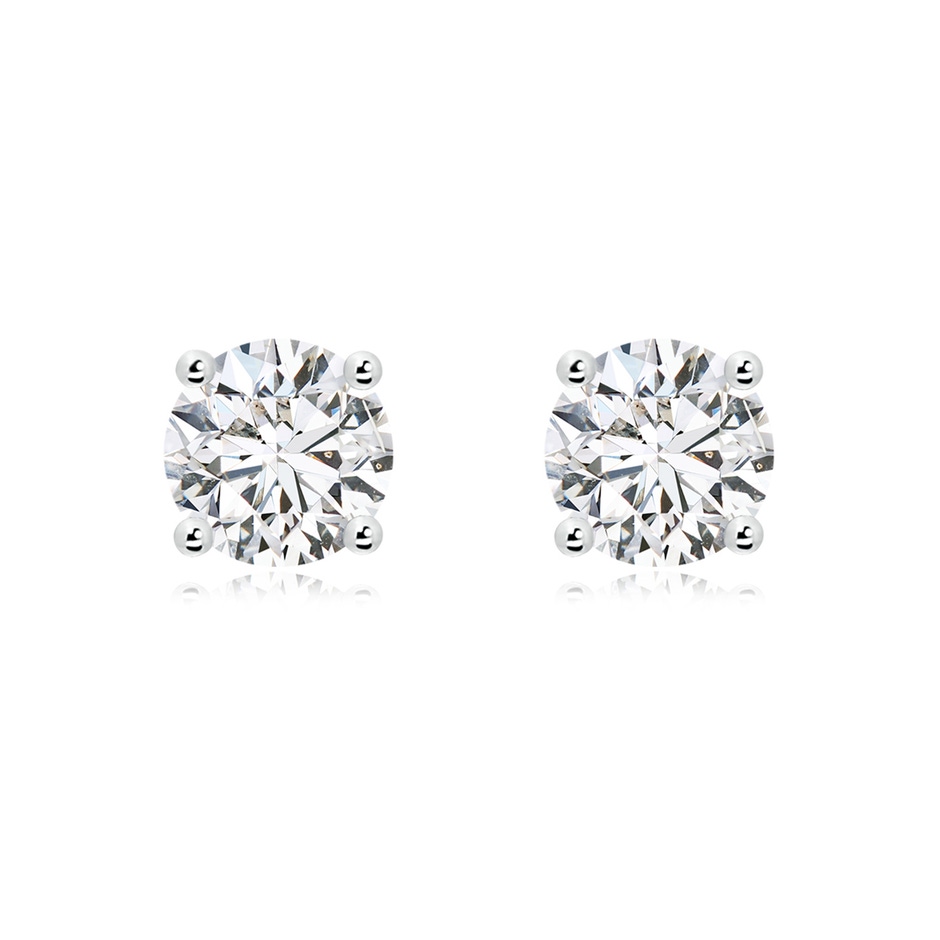8.9mm HSI2 Basket-Set Solitaire Diamond Stud Earrings in P950 Platinum 
